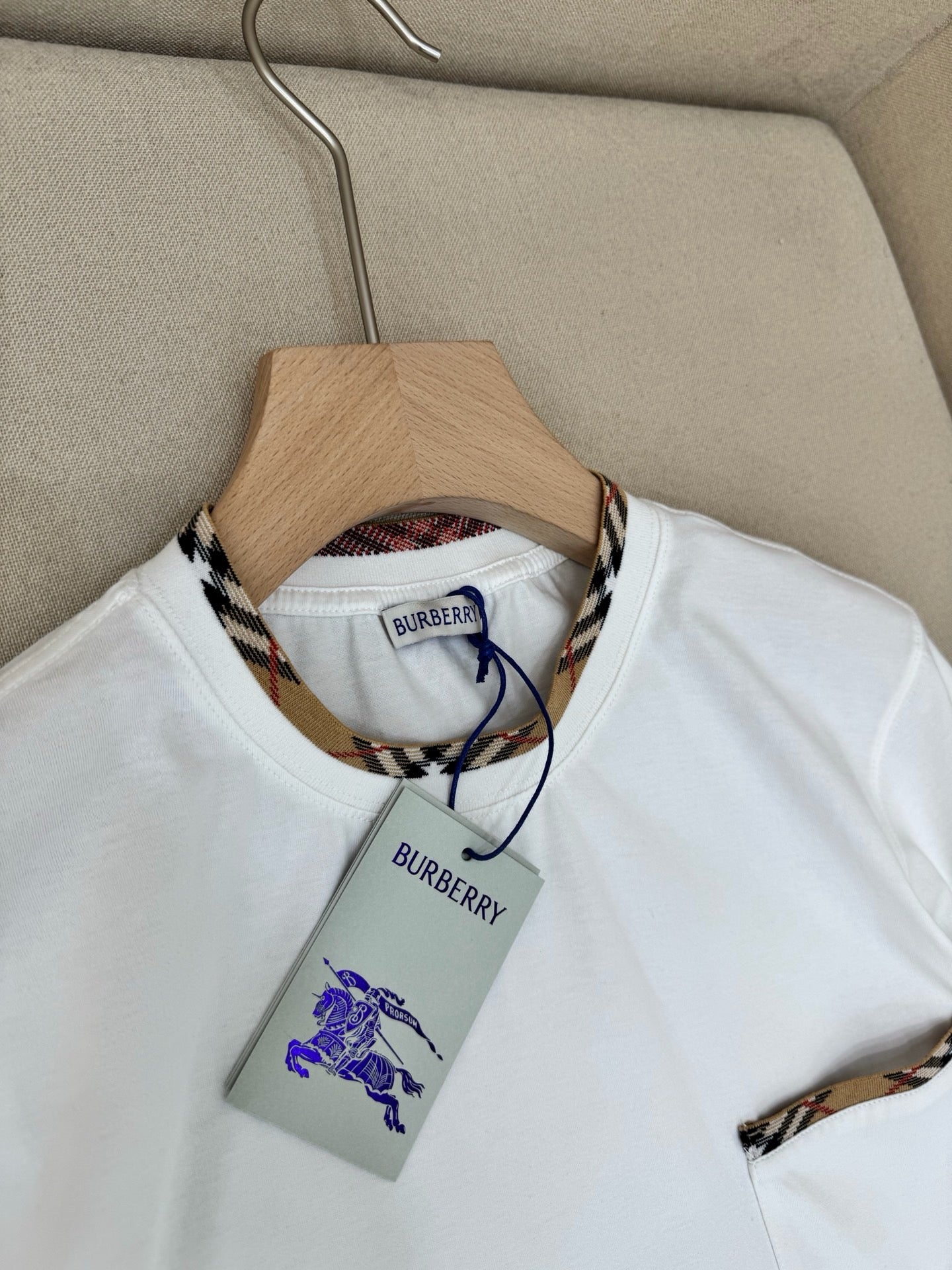 Blue and White T-shirt