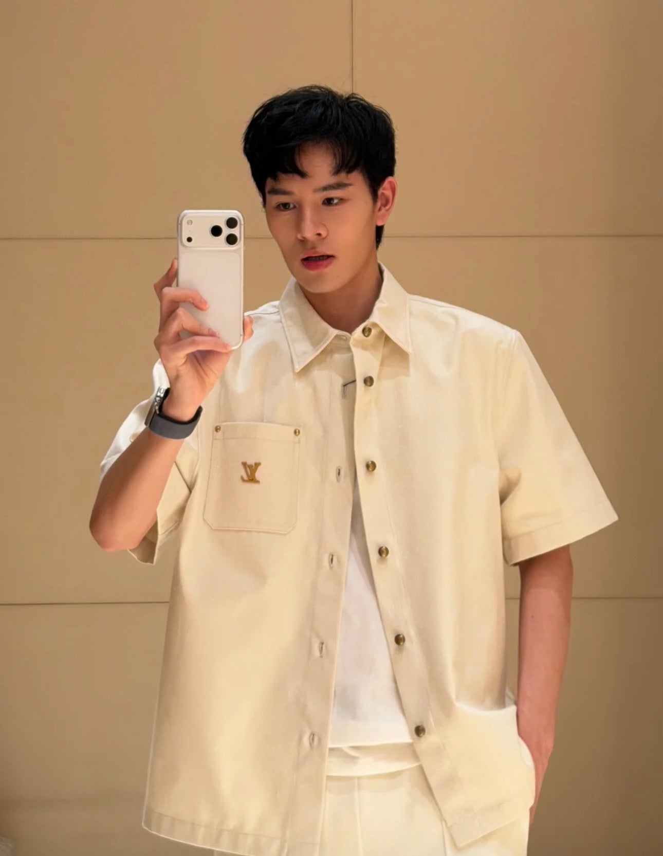 Beige Shirt