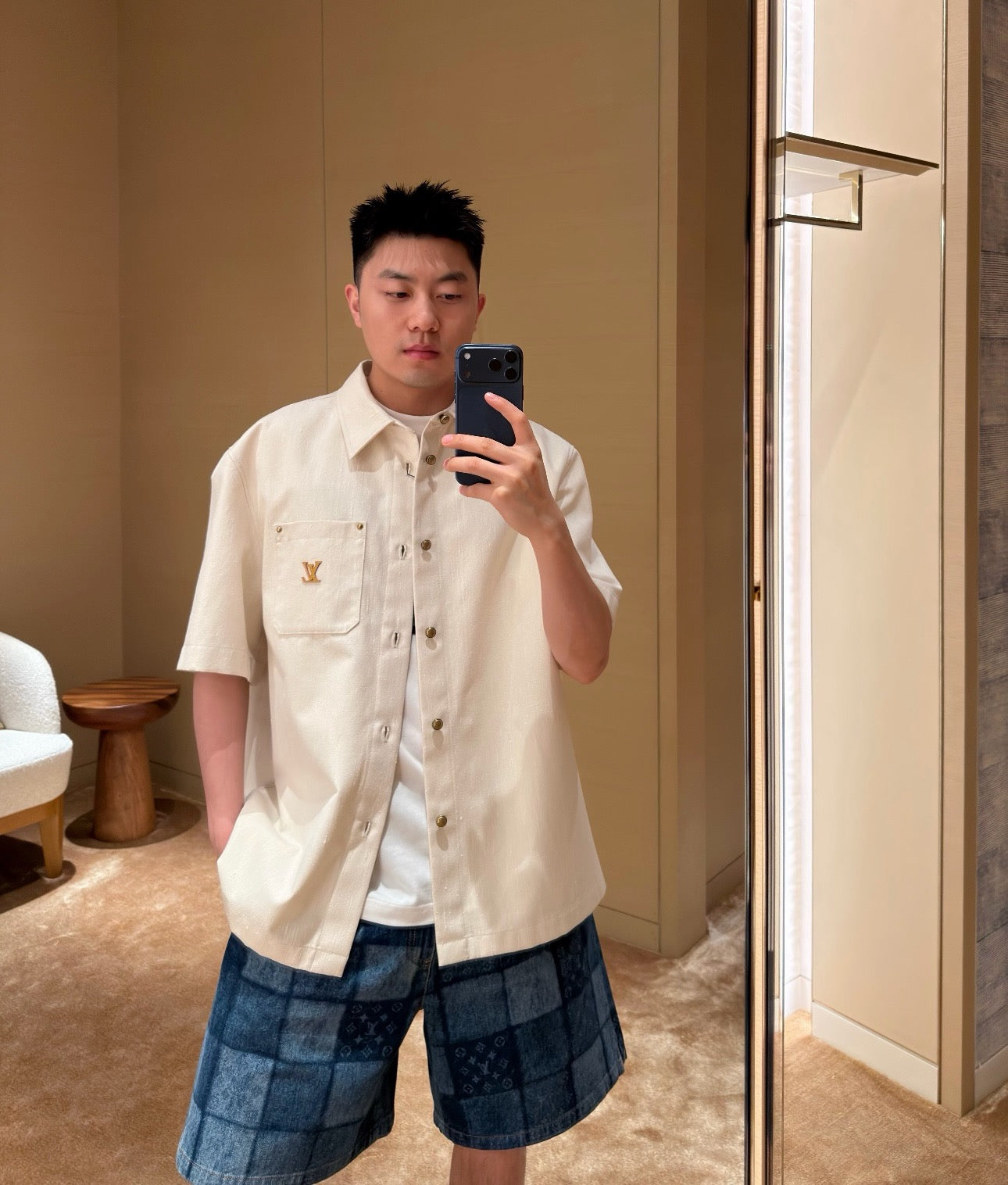 Beige Shirt