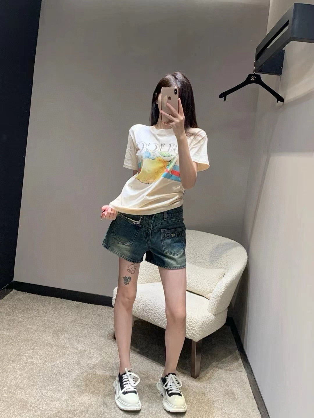 Cream T-shirt