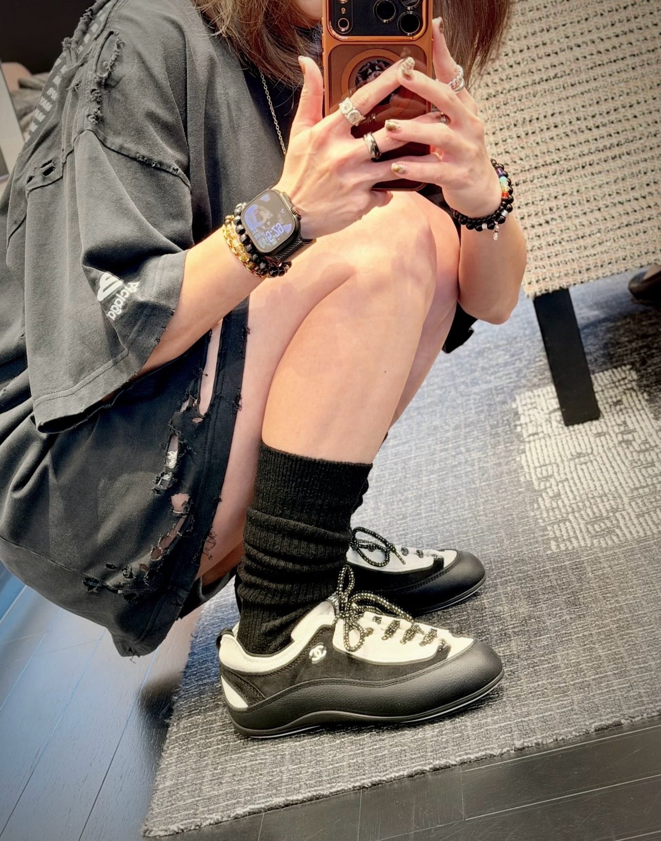 Black and White Shoes