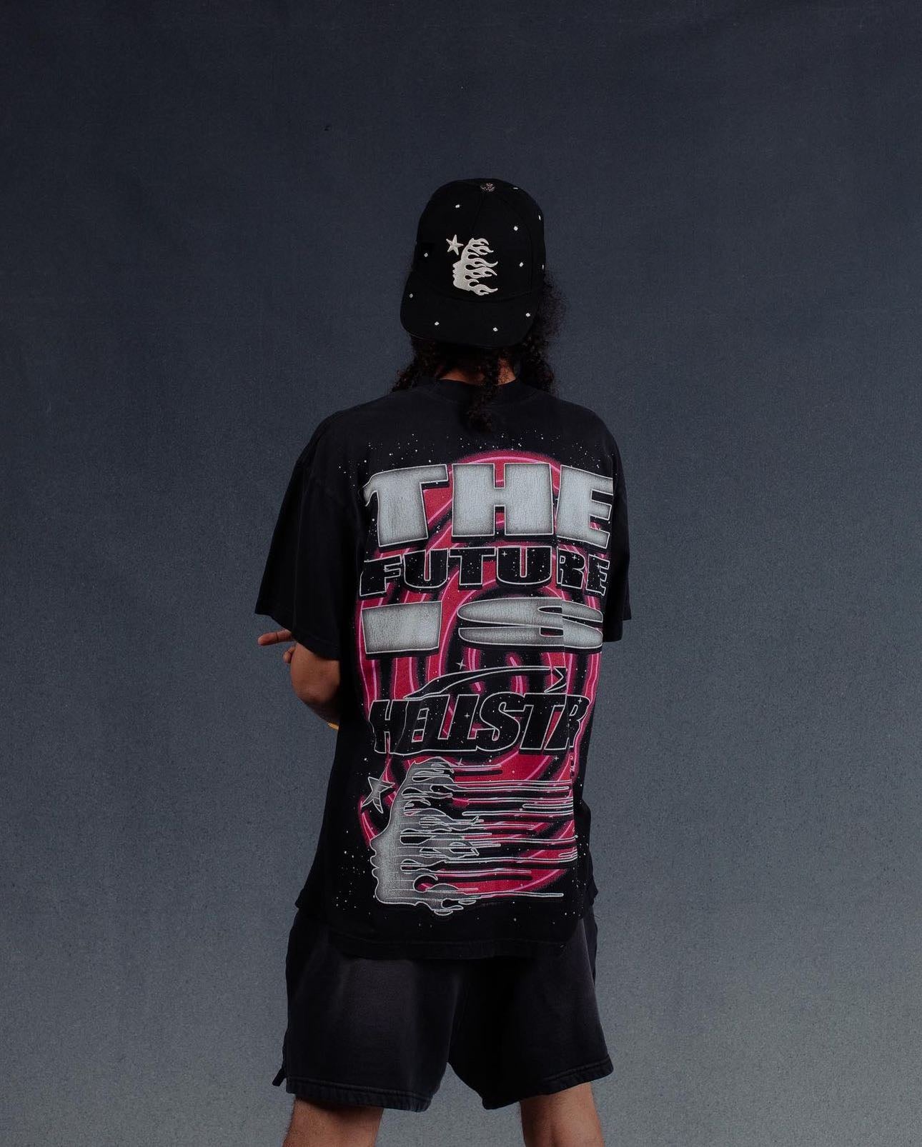 Dunkelschwarzes T-Shirt