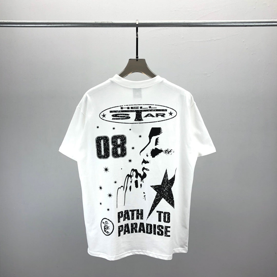 Schwarz-weißes T-Shirt