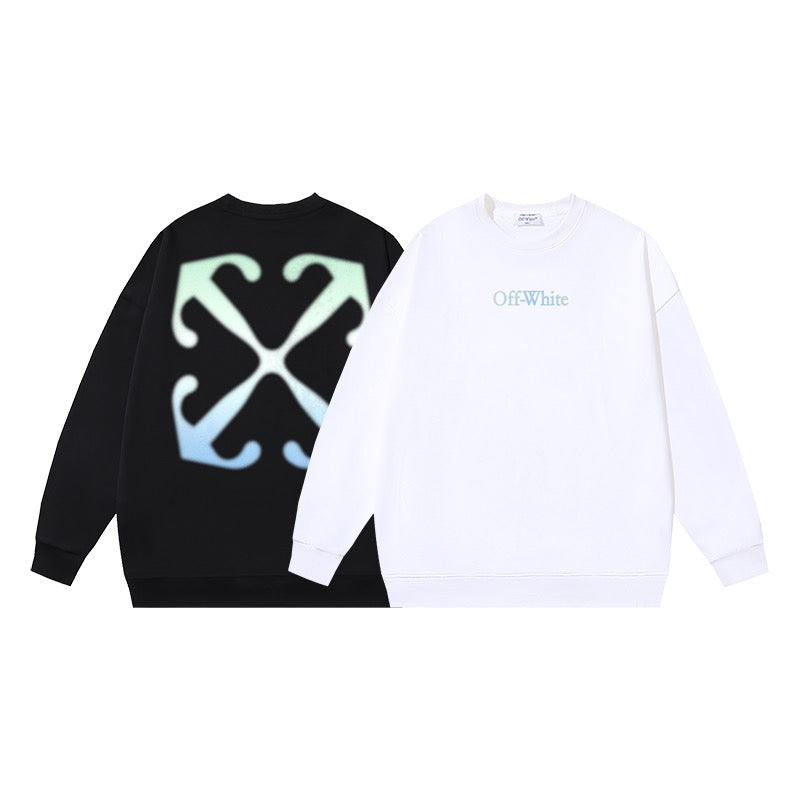 weißes und schwarzes Sweatshirt
