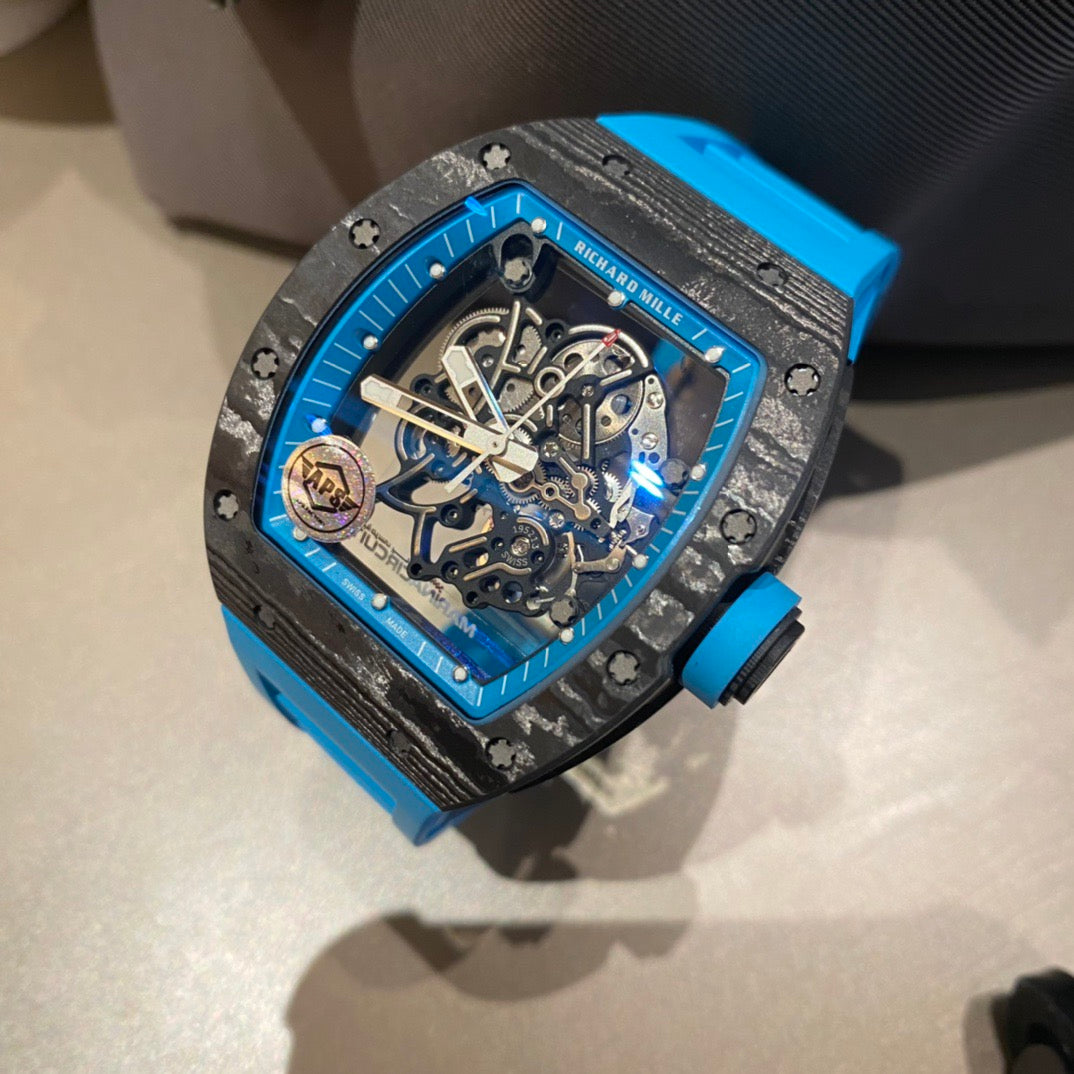 Himmelblaue Uhr