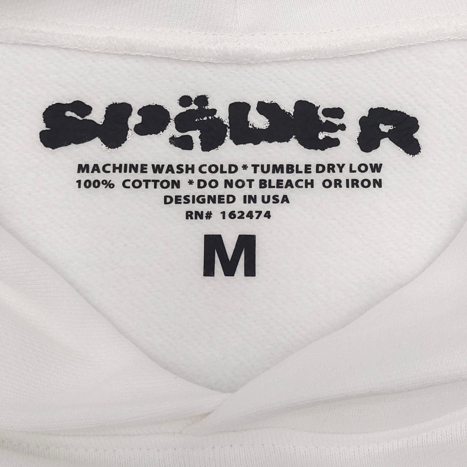 Weißer Hoodie