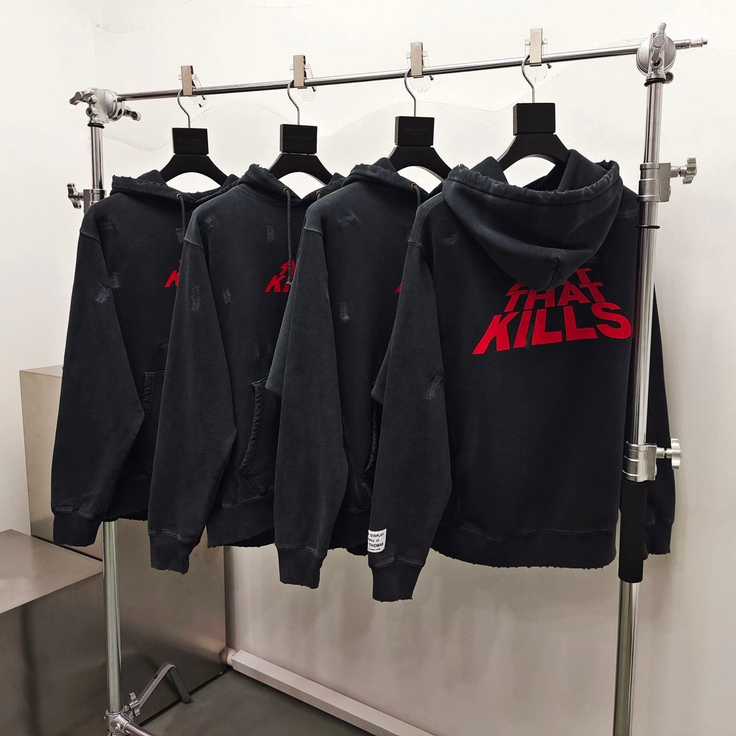 Schwarzer Hoodie