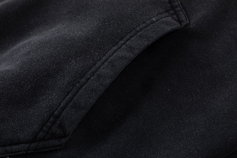 Schwarzer Hoodie
