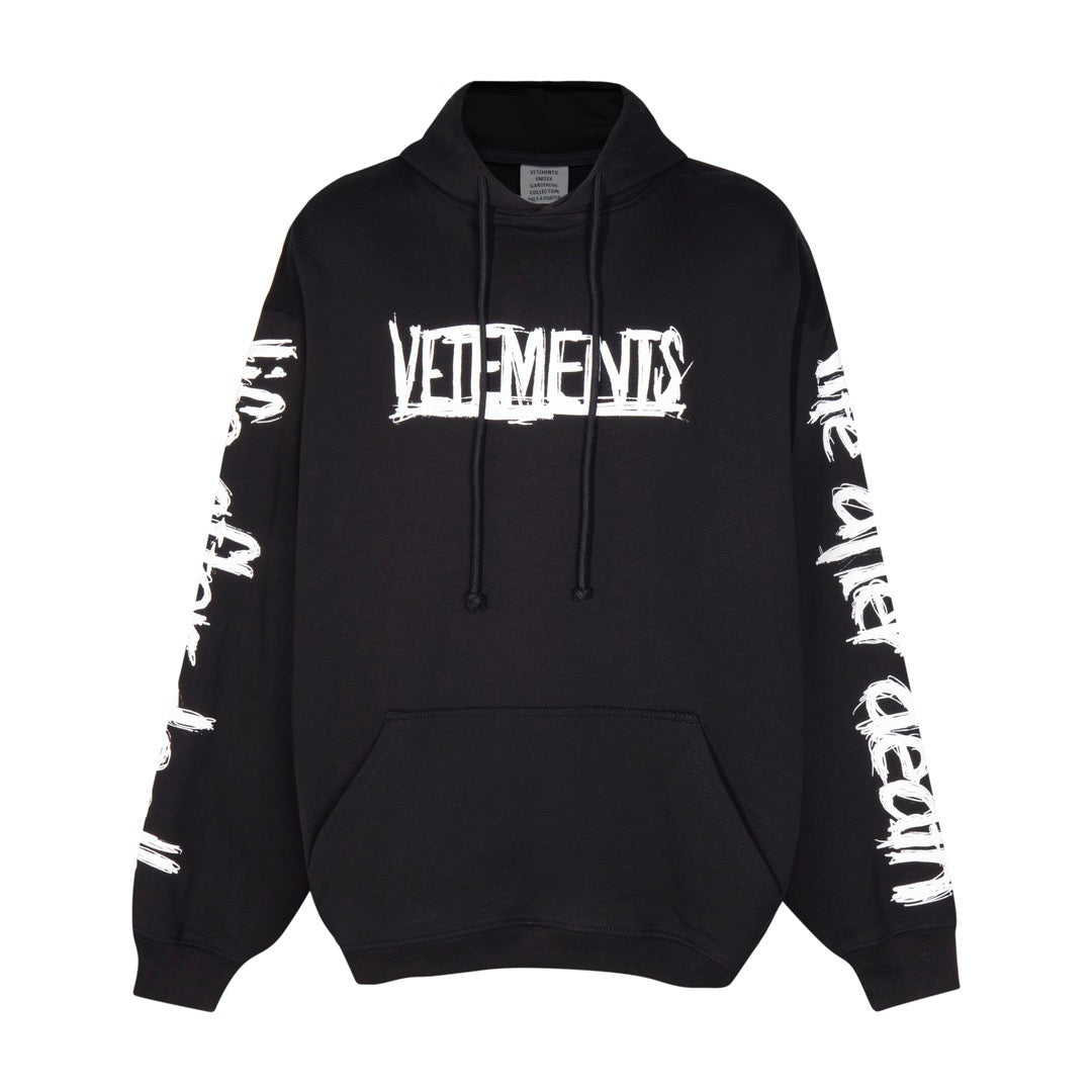 Schwarz-grauer Hoodie