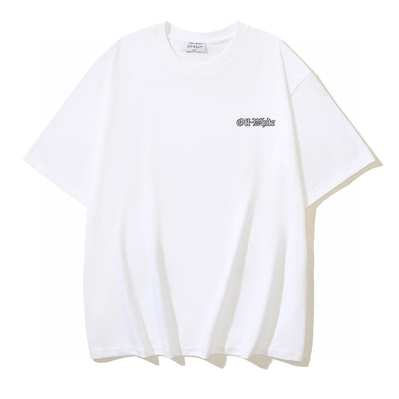 Schwarz-weißes T-Shirt