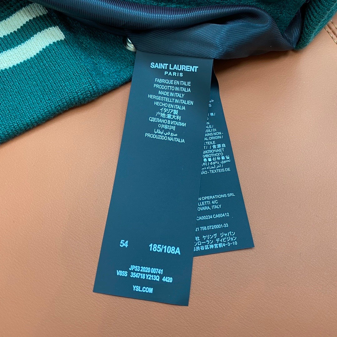 Chaqueta verde blanca