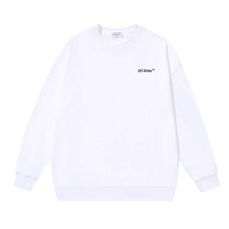 weißes und schwarzes Sweatshirt