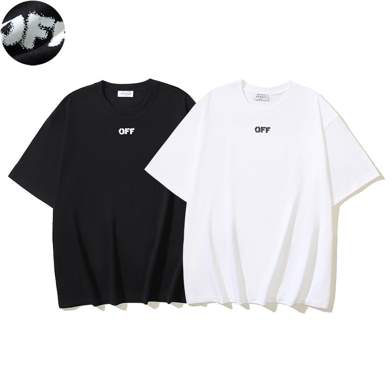 White and Black T-shirt - FashionHype.xyz