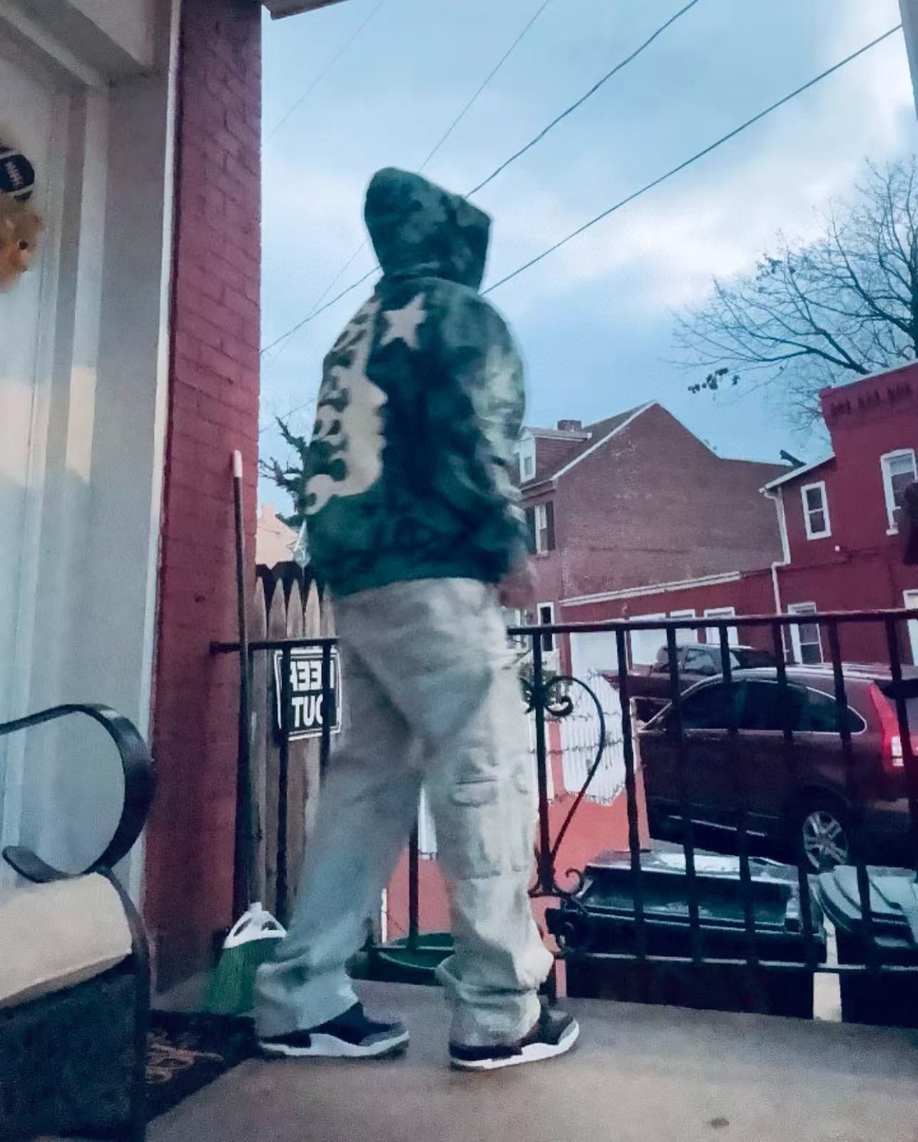 Mehrfarbiger Hoodie