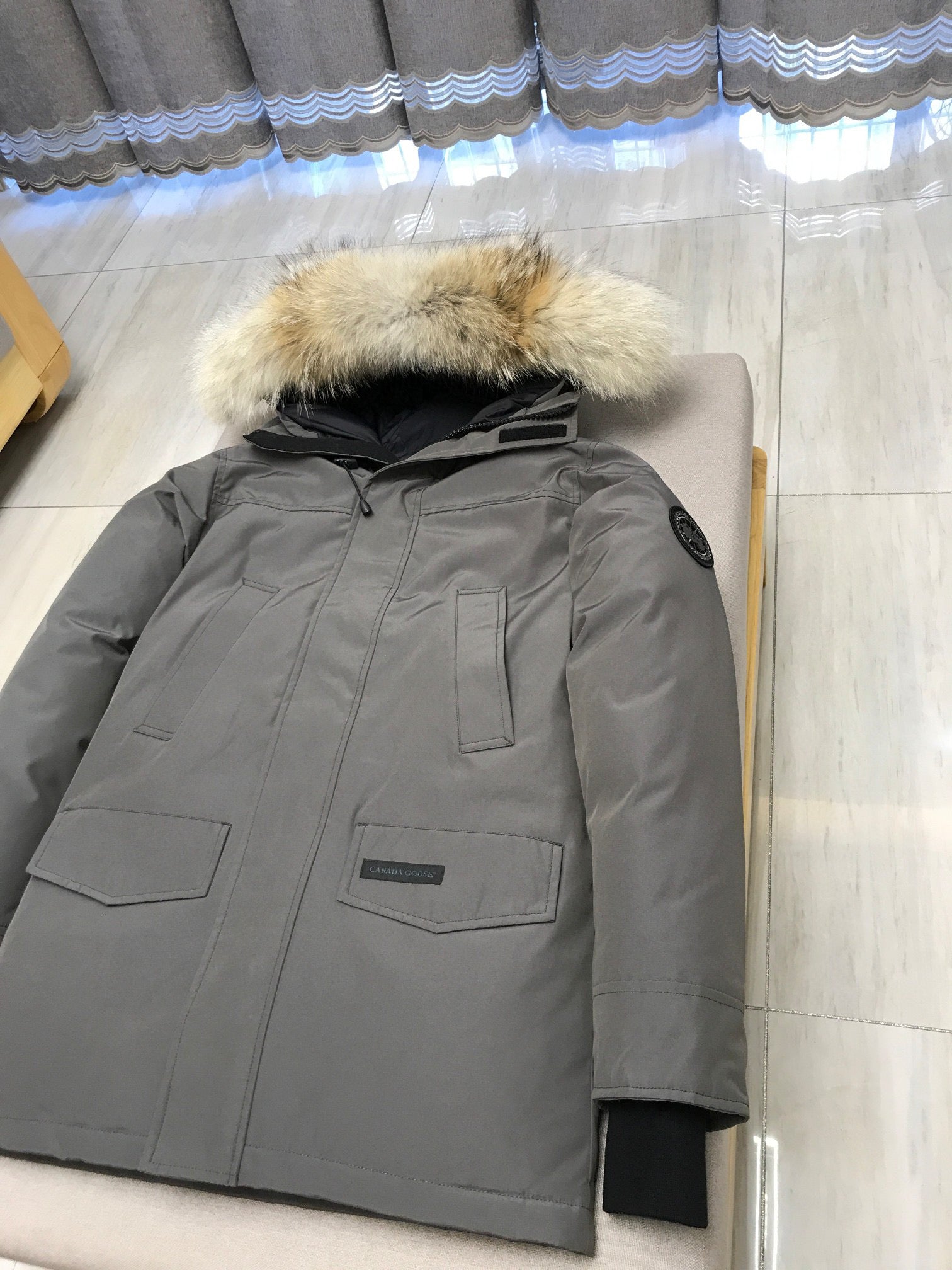 White,Grey,Blue and Black Jacket - FashionHype.xyz