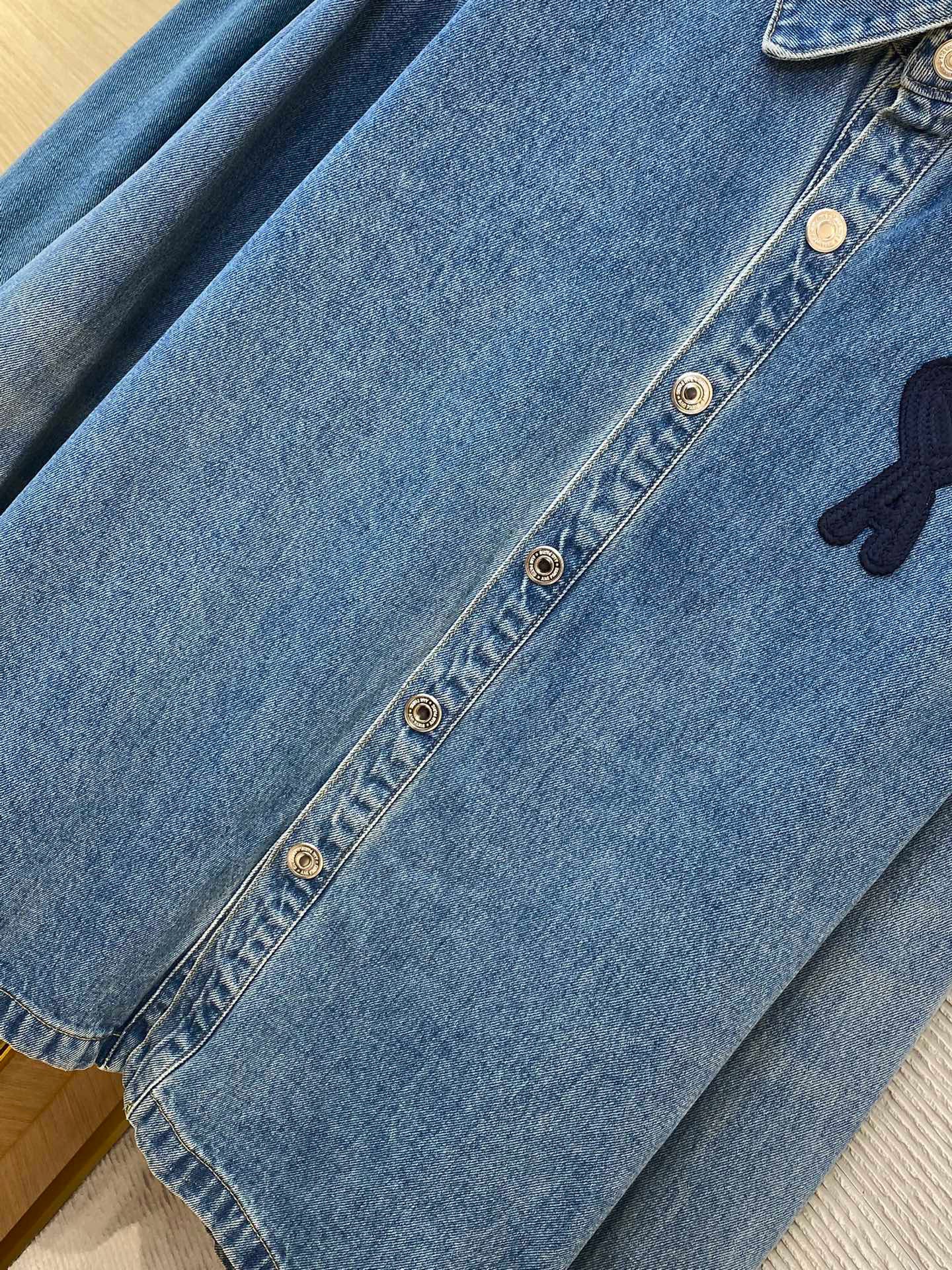 Beige and Blue Jacket