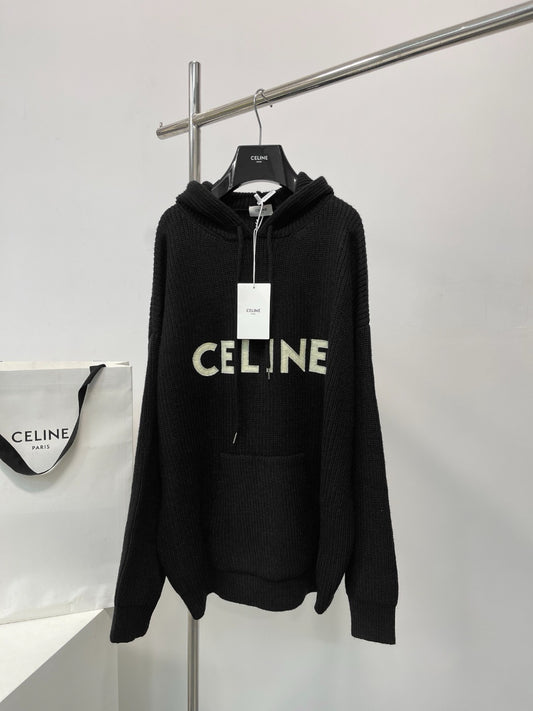 Sudadera con capucha negra y gris