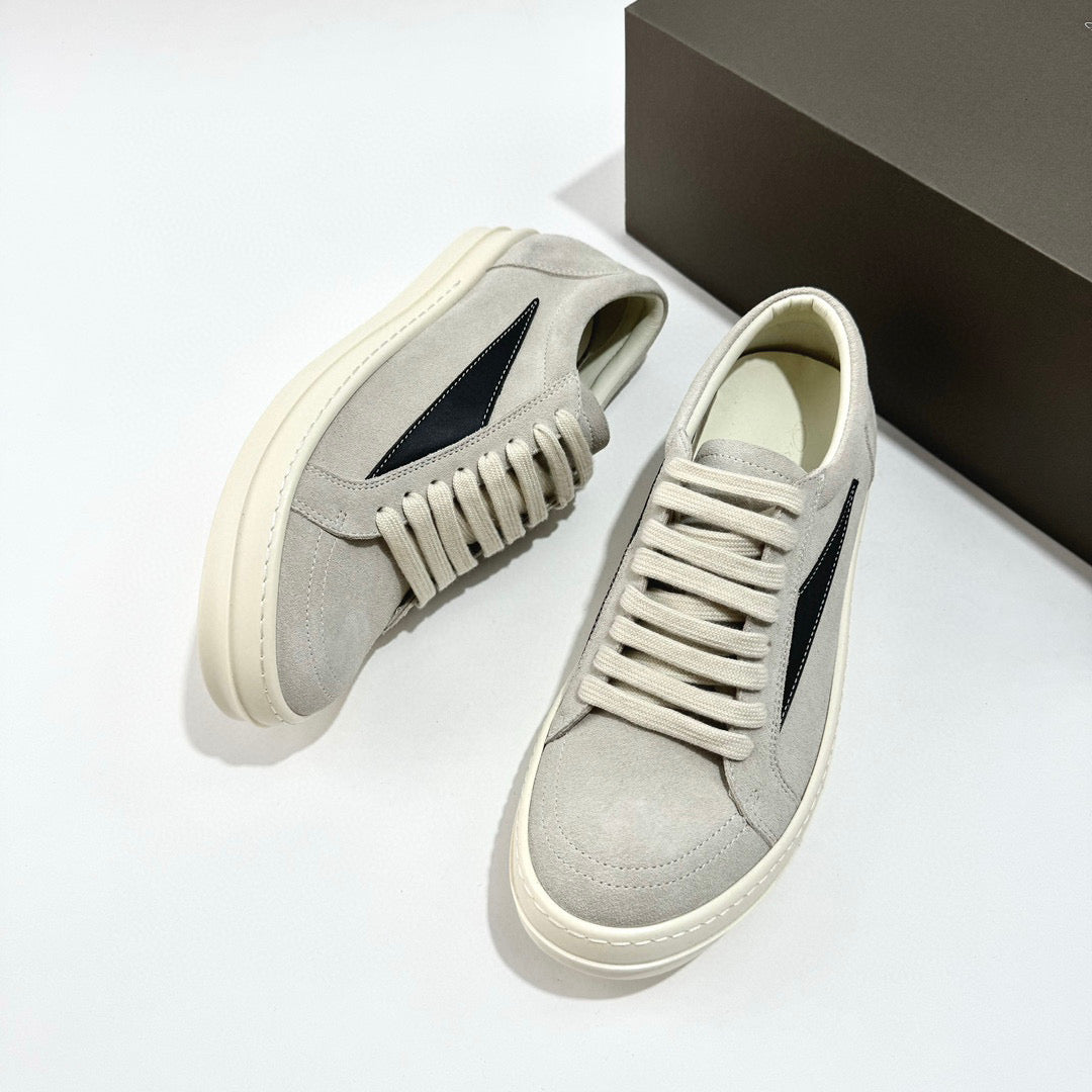 Brown and Creamy Grey Shoes - FashionHype.xyz