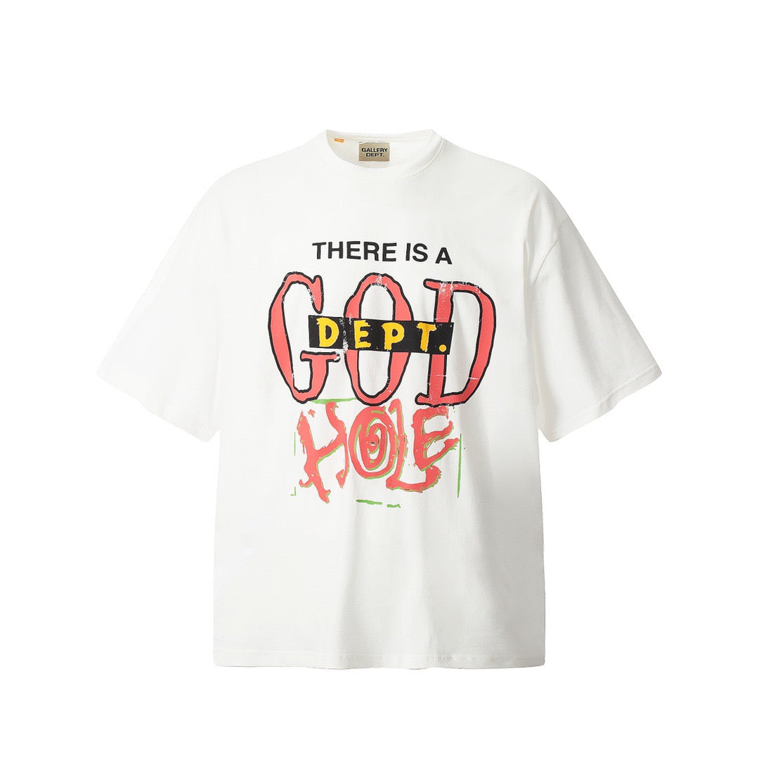 Schwarzes, weißes und hellrosa T-Shirt
