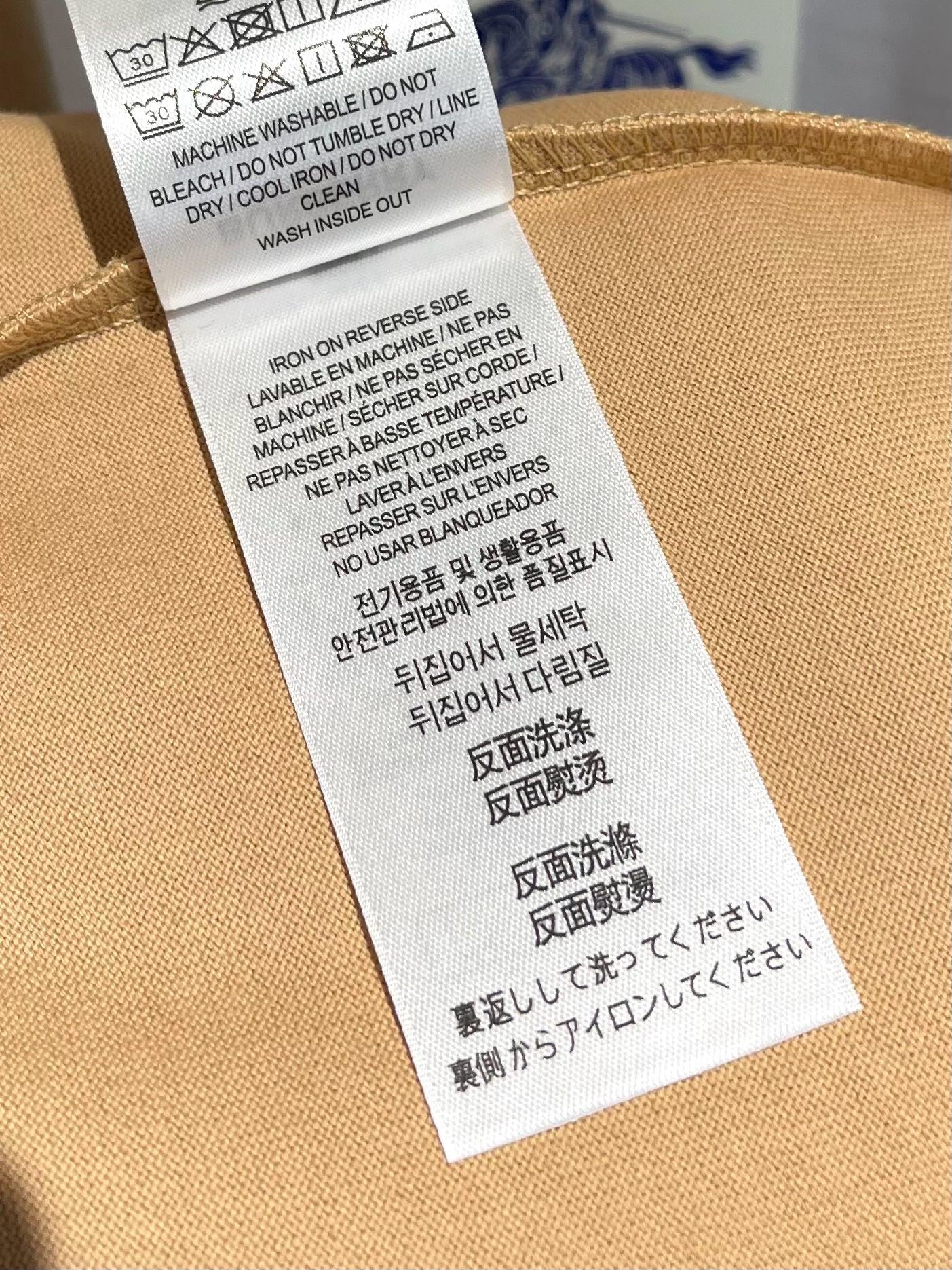 تي شيرت أزرق داكن وكاكي