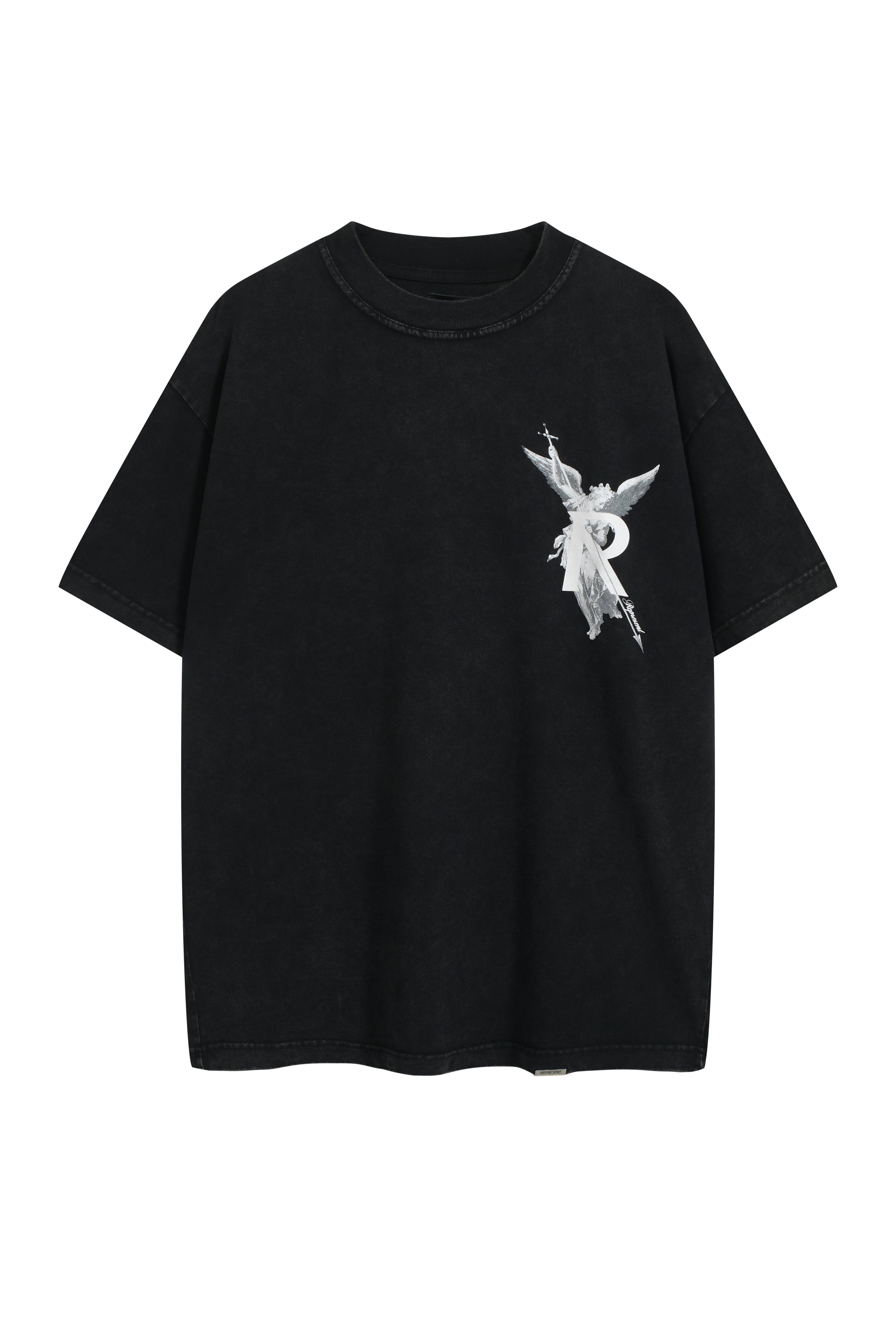 Schwarz-weißes T-Shirt