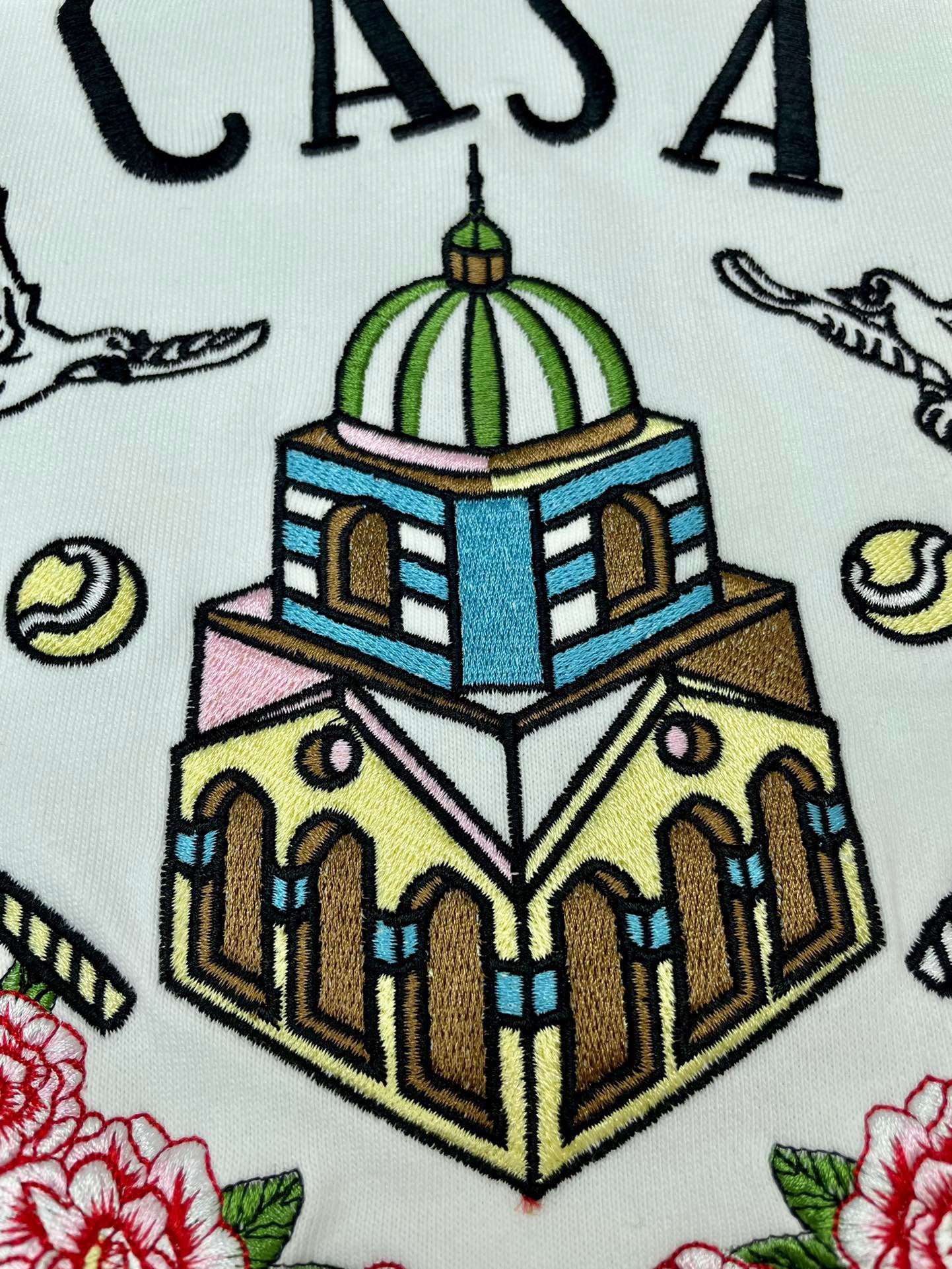 سويت شيرت أبيض ورمادي