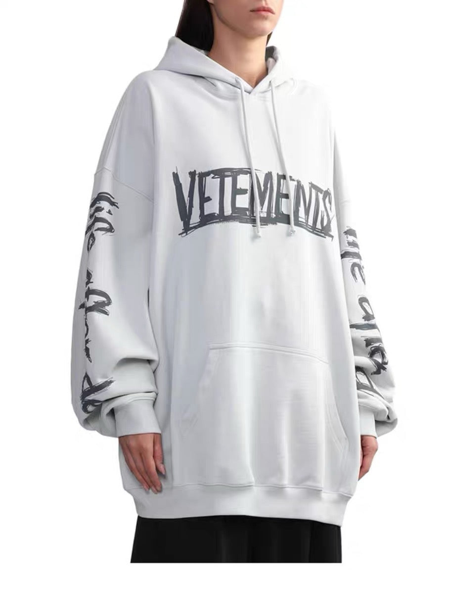 Schwarz-grauer Hoodie