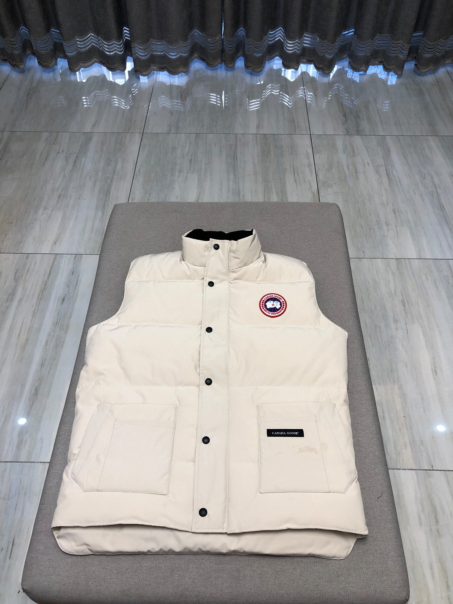 Sky blue, Grey and White Vest - FashionHype.xyz