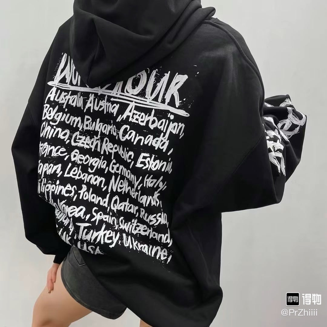 Schwarz-grauer Hoodie