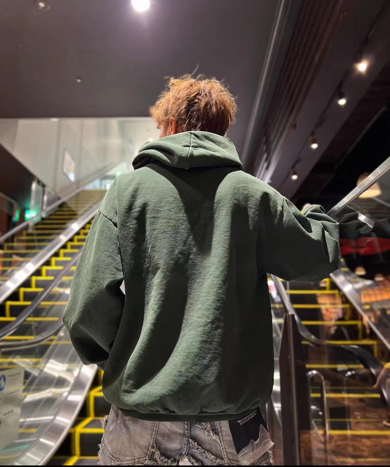 Grüner Hoodie