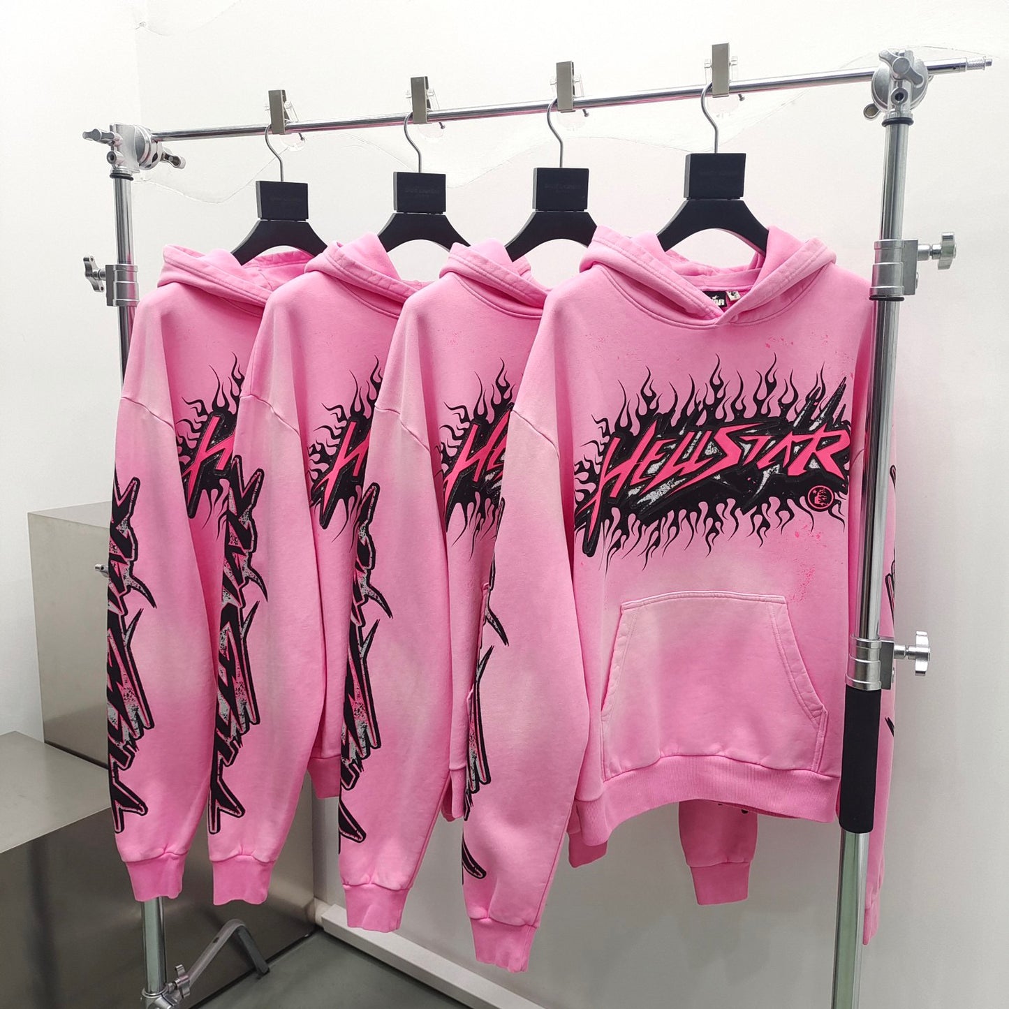 Sudadera con capucha rosa