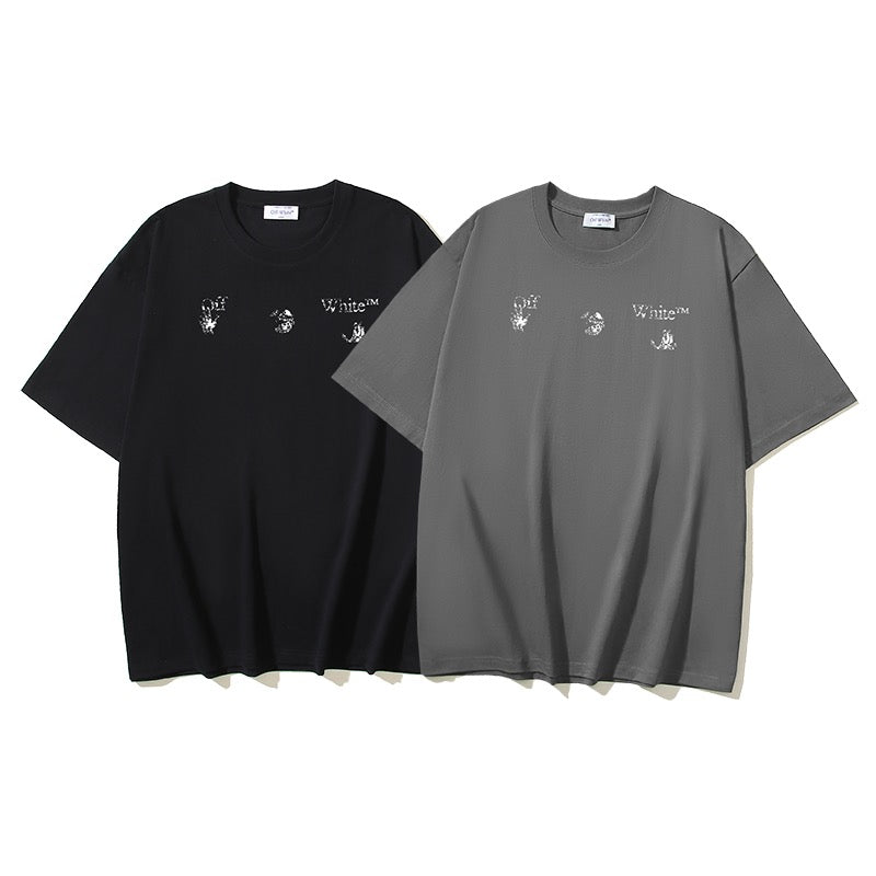 Dark black and Black T-shirt - FashionHype.xyz