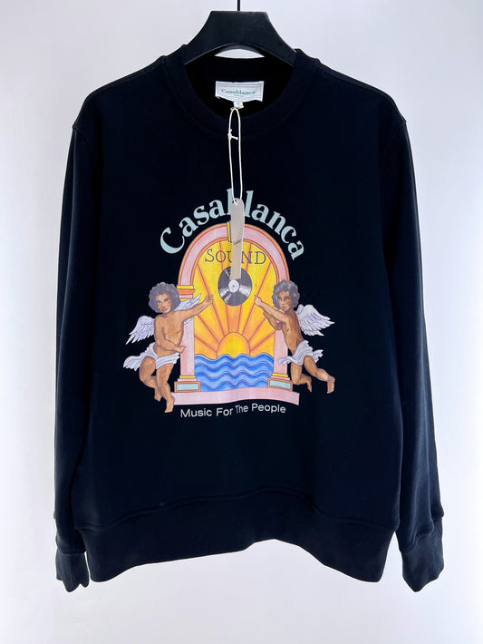 Schwarz-weißes Sweatshirt