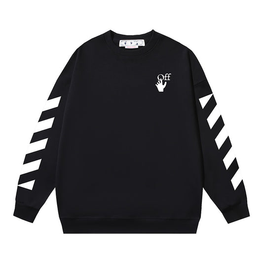 Sudadera blanca y negra