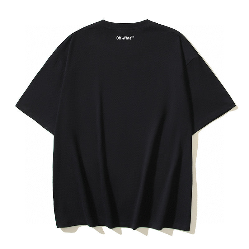 Schwarz-weißes T-Shirt