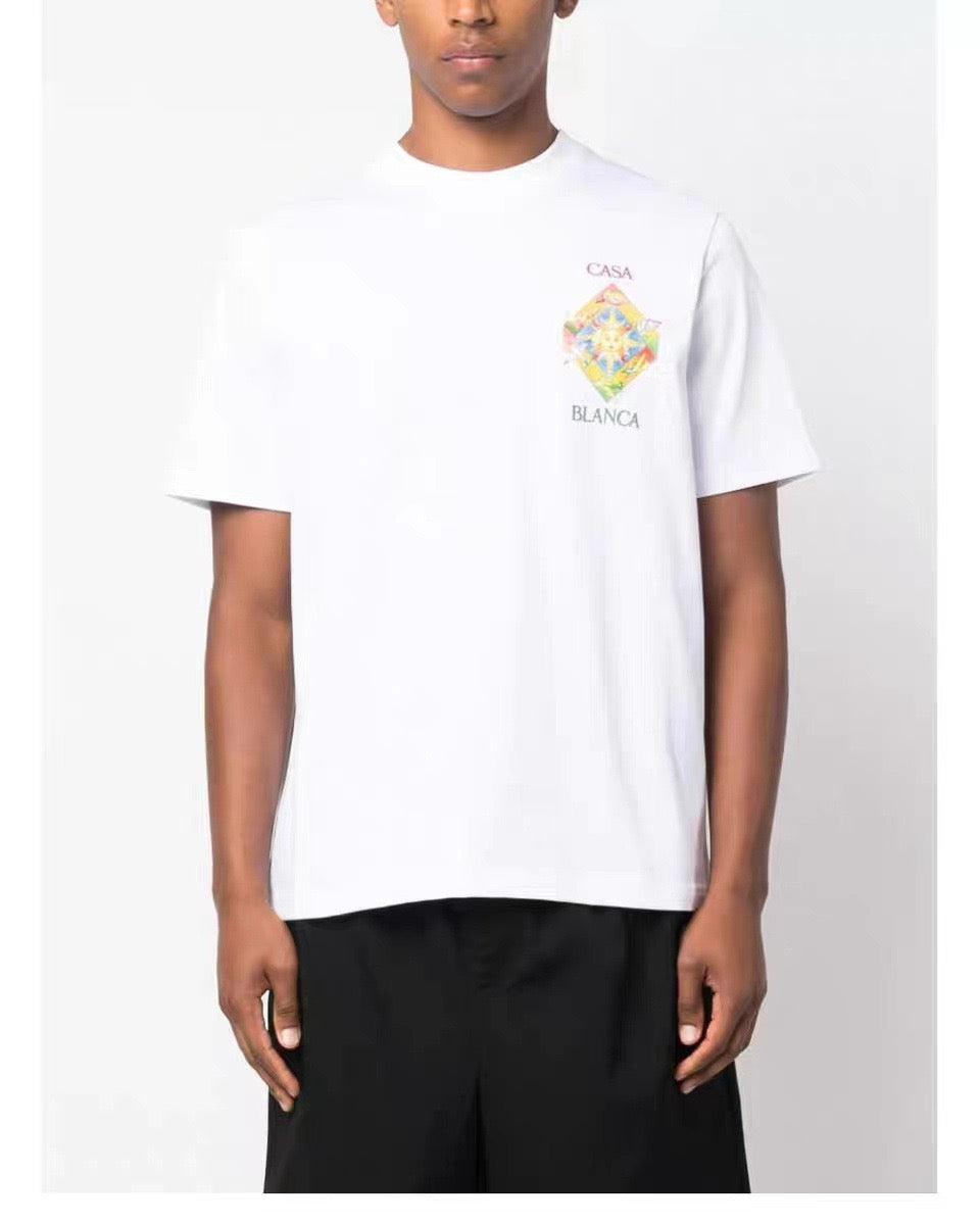 Blau-weißes T-Shirt