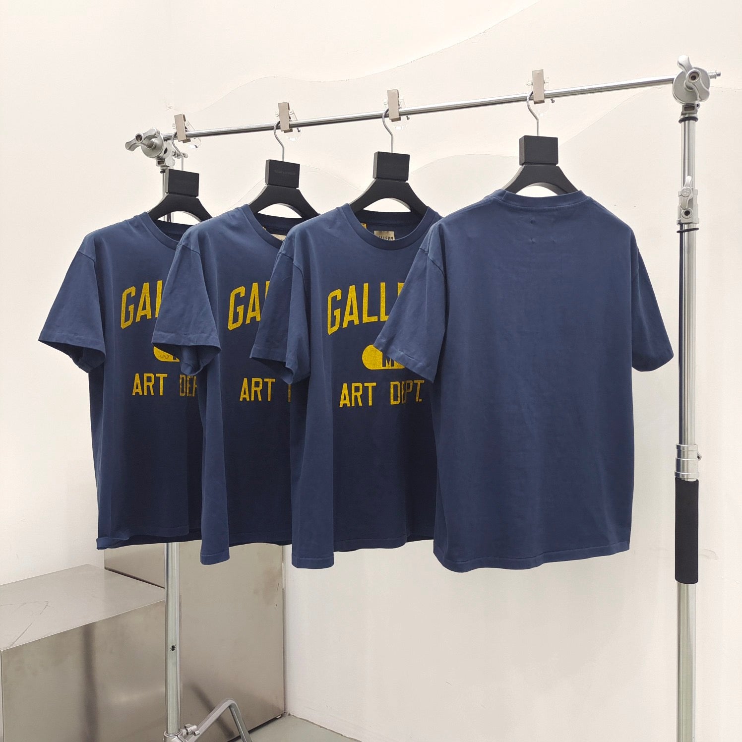 White, Navy blue and Ice blue T-shirt - FashionHype.xyz