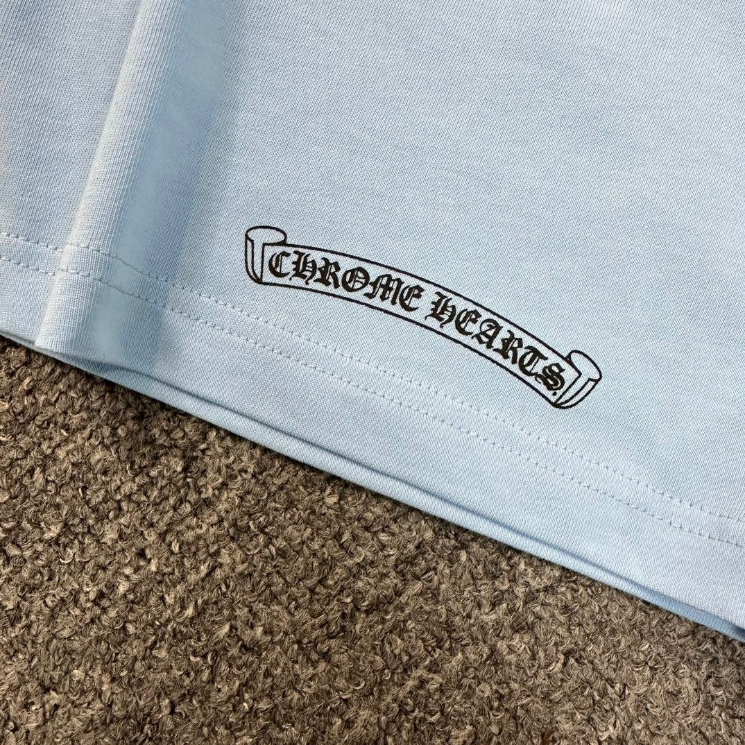 Himmelblaues T-Shirt – Größe XXL