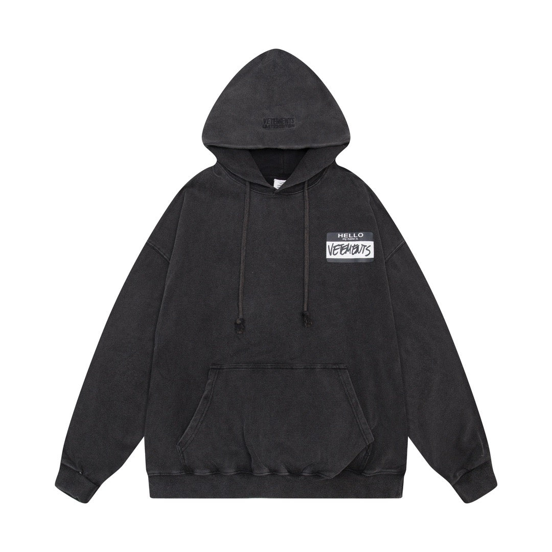 Schwarzer Hoodie