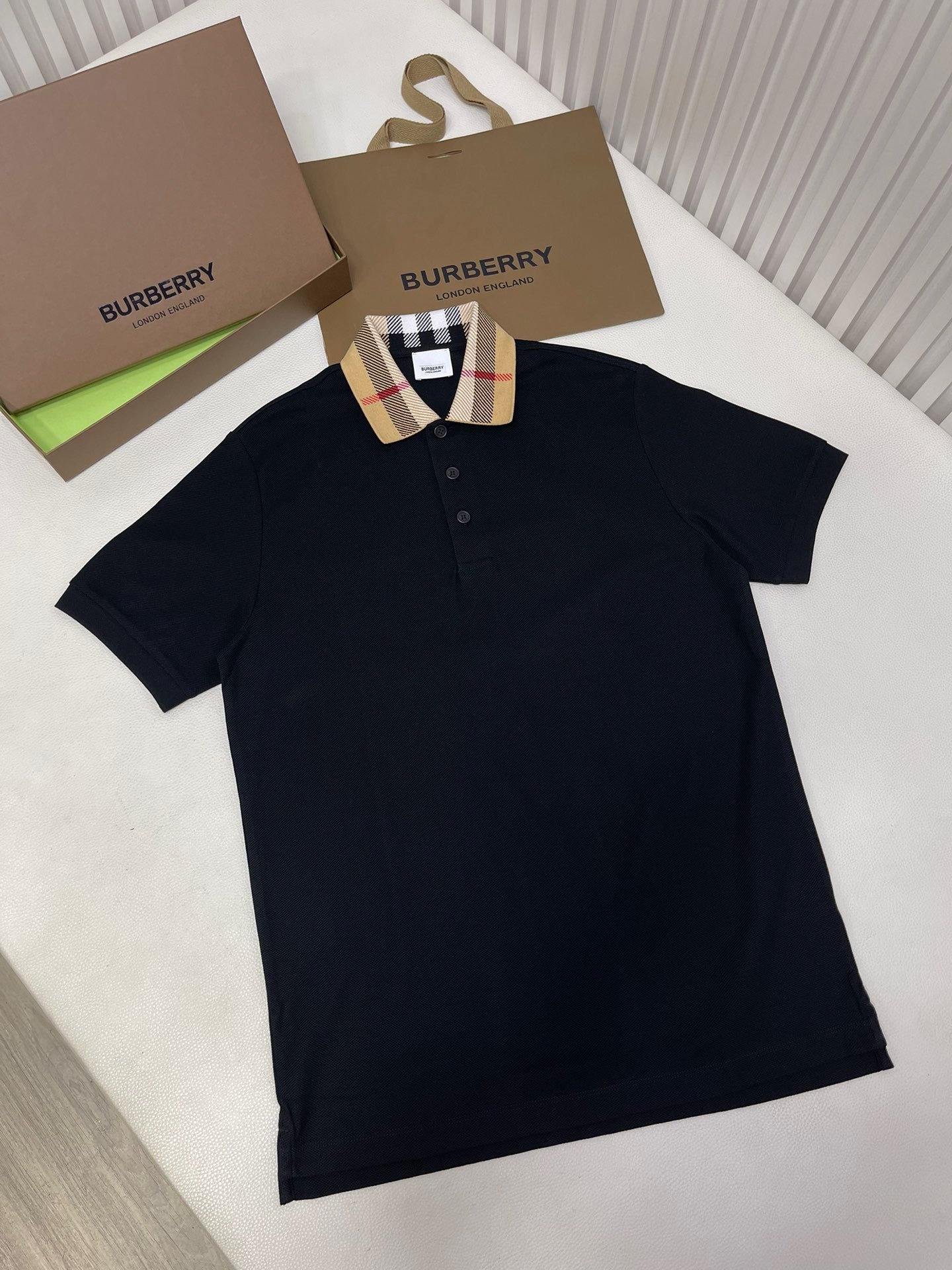 Black,White and Blue Polo - FashionHype.xyz