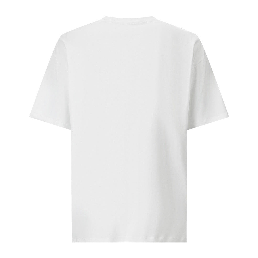 Schwarzes, weißes und graues T-Shirt