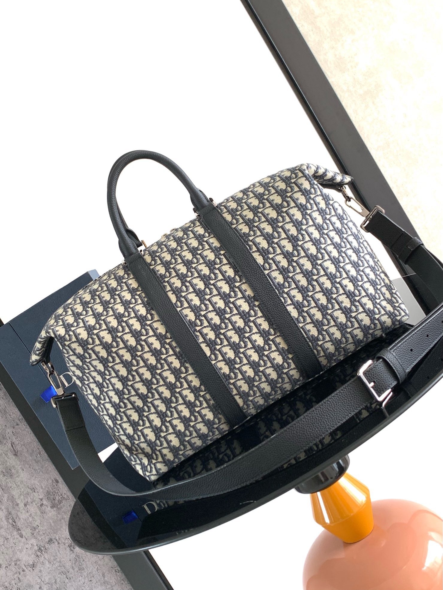 Apricot and Black Bag - FashionHype.xyz