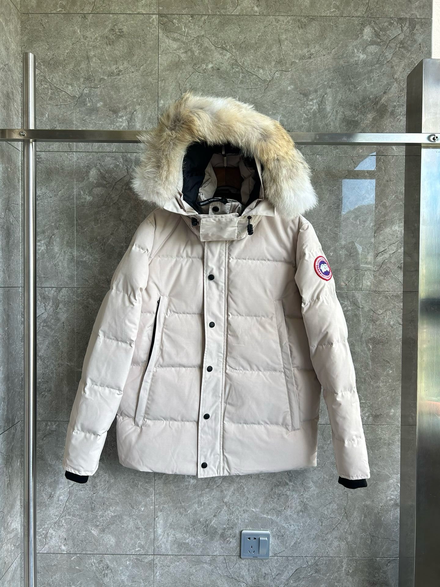 White, Grey, Blue and Black Jacket - FashionHype.xyz
