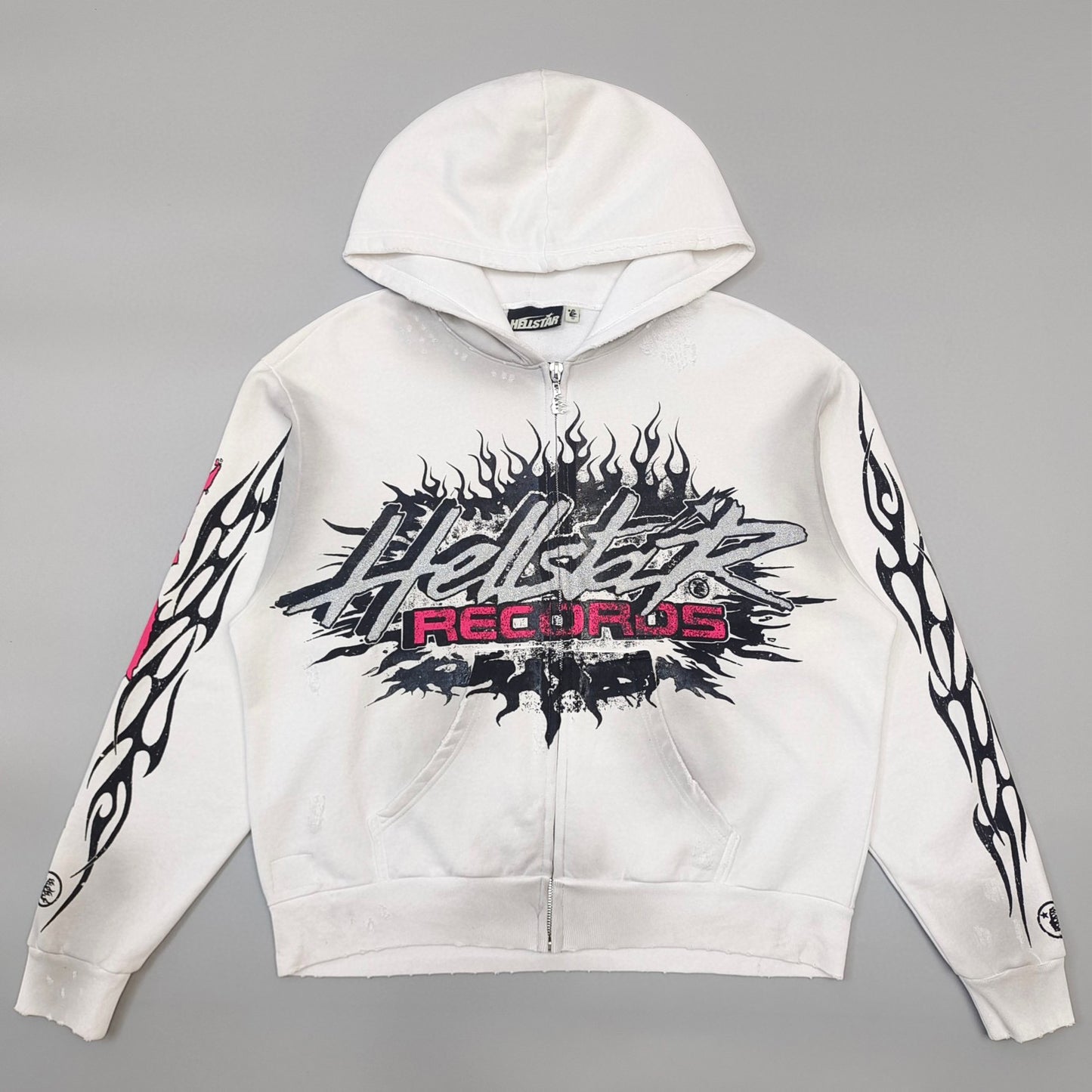 Sudadera con capucha blanca