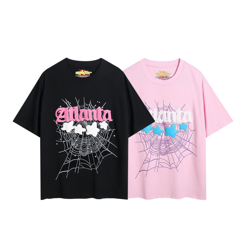 Rosa und schwarzes T-Shirt