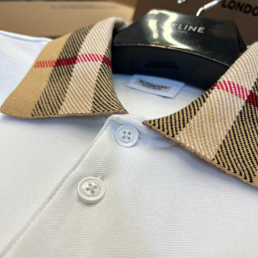 Black,White,and Blue Polo - FashionHype.xyz