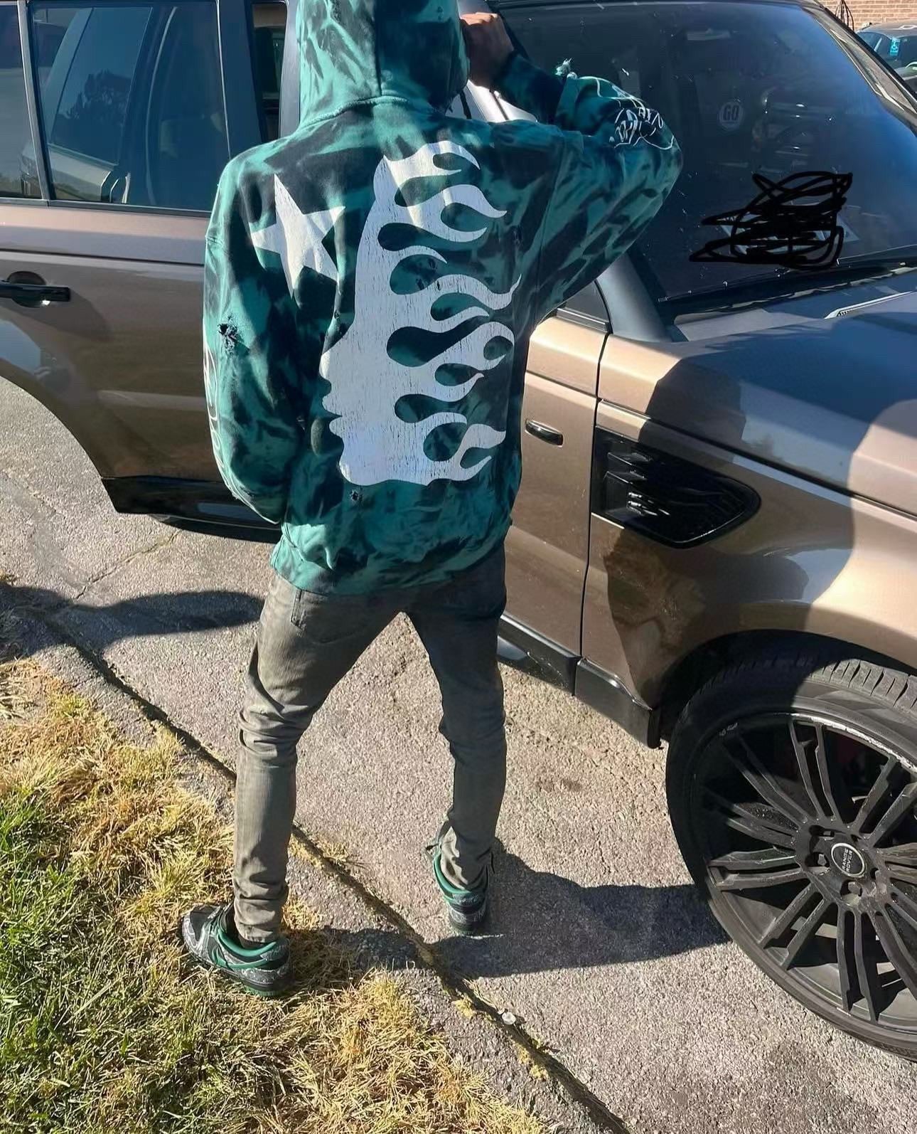 Mehrfarbiger Hoodie