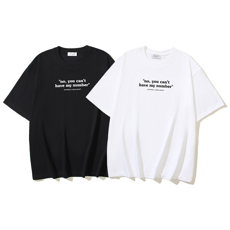 White and Black T-shirt - FashionHype.xyz