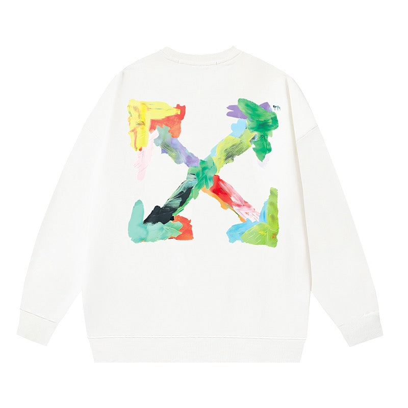 Graues, weißes und schwarzes Sweatshirt