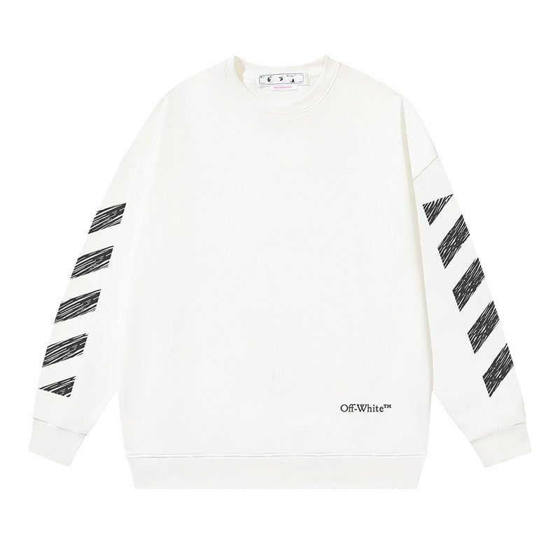 Graues, weißes und schwarzes Sweatshirt